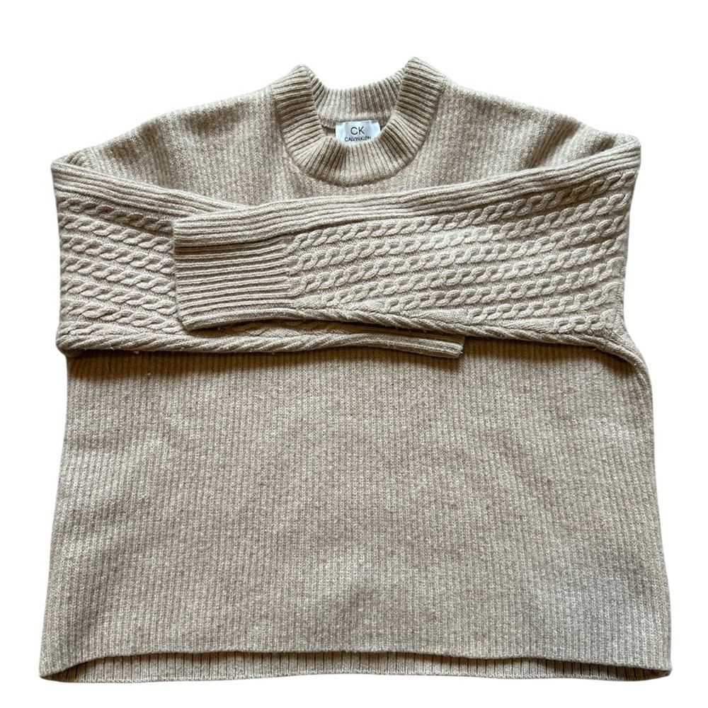 Calvin Klein Tan Knit Sweater